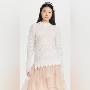 Simone Rocha Heart Knit Sweater NWOT L